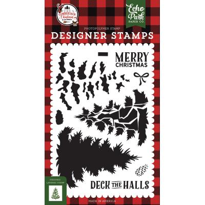 Echo Park A Lumberjack Christmas Clear Stamps - Layered Pine Tree